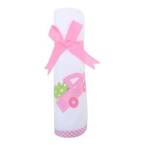 NWT 3 Marthas Pink Truck Receiving/Swaddle Blanket